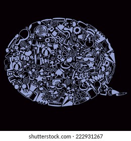 Speech Bubble, Vector Illustration