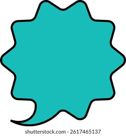 Speech Bubble Vector Illustration with Cartoon Design. 