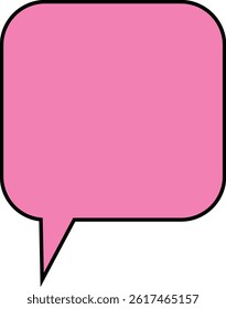 Speech Bubble Vector Illustration with Cartoon Design. 