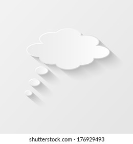 Speech bubble vector illustration isolated on a white background