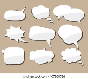 Speech bubble. Vector illustration isolated.