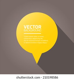 Quote Bubble Quotation Mark On Yellow Stock Vector (Royalty Free ...