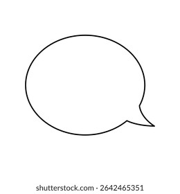 Speech bubble vector illustration with transparent background.