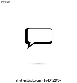 Speech bubble vector illustration. Web design icon