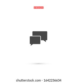 Speech bubble vector illustration. Web design icon