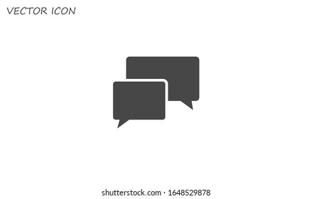 Speech bubble vector illustration. Web design icon