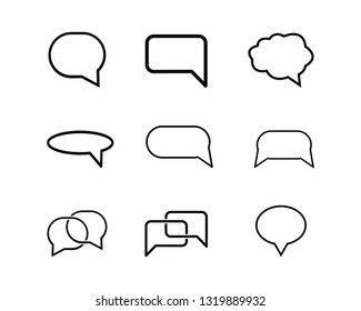 Speech bubble. Vector logo design. Business concept icon.