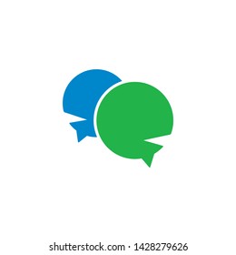 Speech bubble. Vector logo design. Business concept icon.