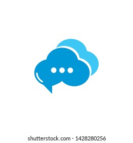 Speech bubble. Vector logo design. Business concept icon.
