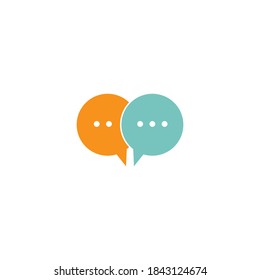 Speech bubble. Vector logo design. Business concept icon