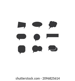 Speech bubble. Vector logo design. Business concept icon.