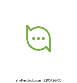 Speech bubble. Vector logo design. Business concept icon.