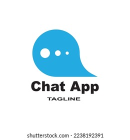 Speech bubble. Vector logo design. Business concept icon.