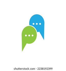 Speech bubble. Vector logo design. Business concept icon.