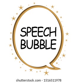 speech bubble vector with luxurious ornament
