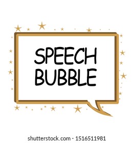 speech bubble vector with luxurious ornament
