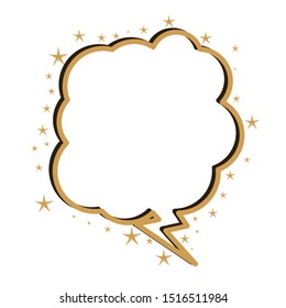 speech bubble vector with luxurious ornament