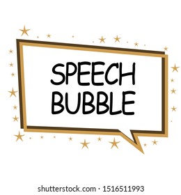 speech bubble vector with luxurious ornament