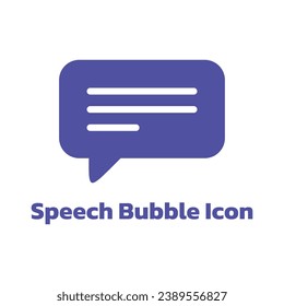 Speech Bubble Vector, Speech Bubble Simple Clip Art, Speech Bubble Icon.