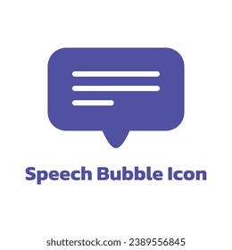 Speech Bubble Vector, Speech Bubble Simple Clip Art, Speech Bubble Icon.