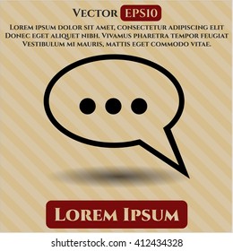 Speech bubble vector symbol