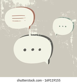 Speech Bubble. Vector talk cloud.