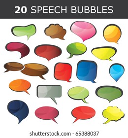 Speech bubble vectors