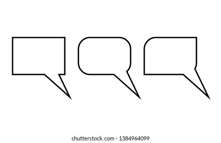 Speech Bubble Vectors. Vector Illustraion. EPS 10.