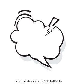 Speech bubble. Vintage word bubble VECTOR