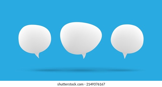 Speech bubble white icon illustration