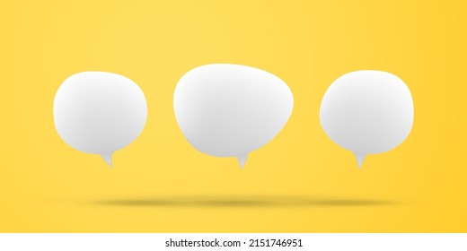 Speech bubble white icon illustration
