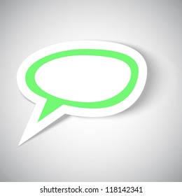 Speech bubble white, with one more inside.