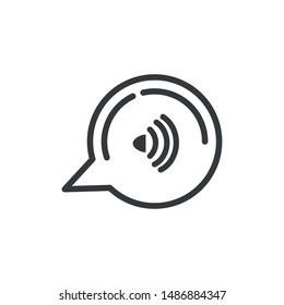 speech bubble with wifi connection