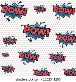 speech bubble with words comic pattern