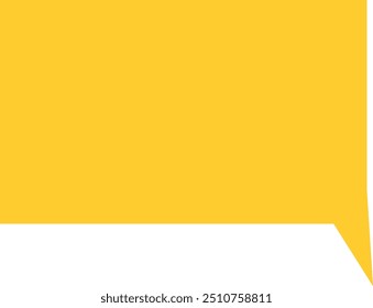 Speech Bubble Yellow Fill Art