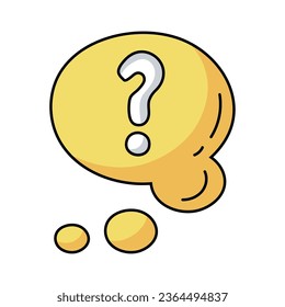 speech bubble yellow vector isolated