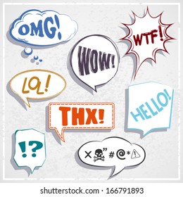 Speech bubbles 