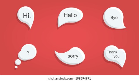 Speech bubbles