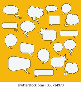 Speech bubbles.