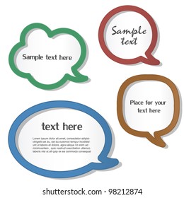 Speech bubbles