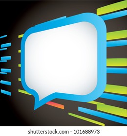 Speech bubbles abstract background