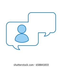 speech bubbles with avatar user
