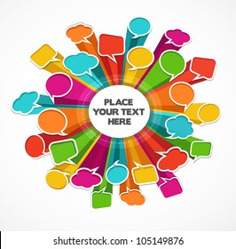 speech bubbles background