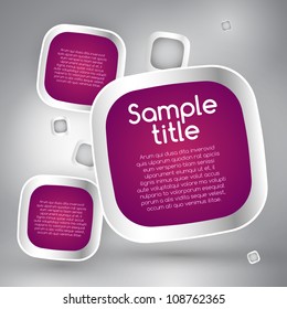 Speech bubbles background