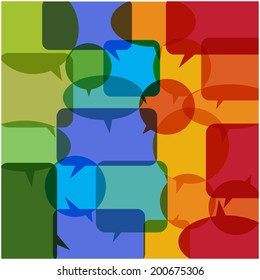 speech bubbles background