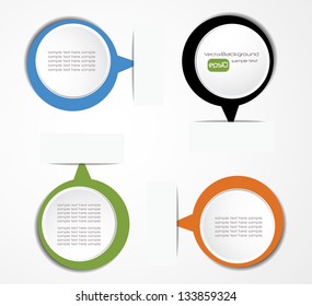 speech bubbles background with place for text