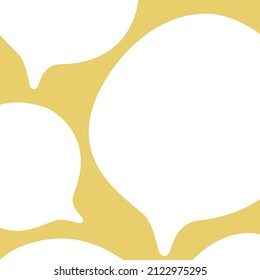 Speech bubbles background. promotion square web banner for social media apps. Editable template for social networks posts. Social media pack.