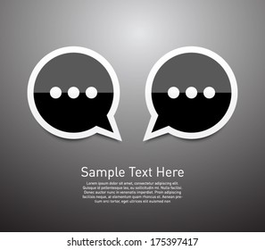 Speech bubbles background. Social, communication, chat, business, information. Clean and modern style design