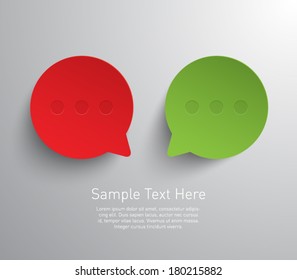 Speech bubbles background. Social, communication, chat, business, information. Clean and modern style design