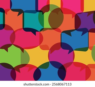 speech bubbles background vector illustration